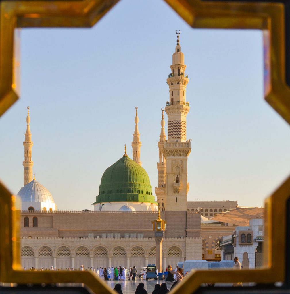 Masjid an-Nabawi in Madinah, where Prophet Muhammad ﷺ is buried